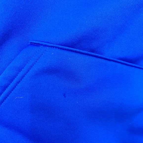 Under Armour Kids Blue and Neon Yellow Hoodie - Picture 6 of 9